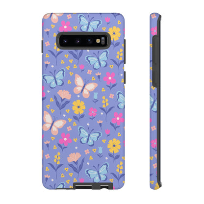 Lavender Butterflies: Tough Cases for iPhone, Samsung Galaxy and Google Pixel