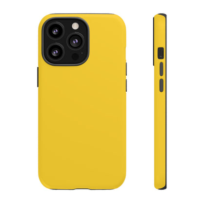 Luscious Yellow: Plain Sunburst-Inspired Color for iPhone, Samsung Galaxy and Google Pixel devices