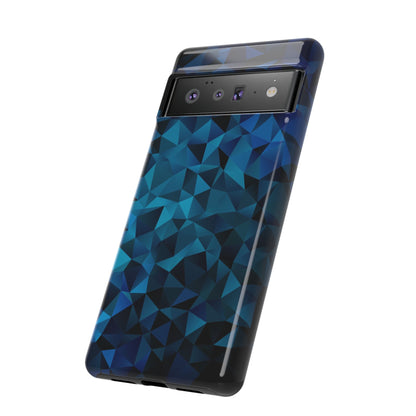 Blue Diamonds: Phone Case with Elegant Prints for iPhone, Samsung Galaxy and Google Pixel devices