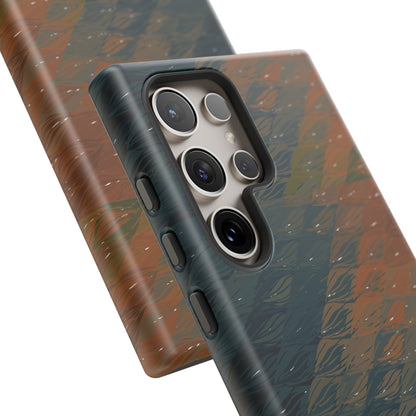 BRUE: Brown + Blue Geometric case for iPhone, Galaxy and Pixel