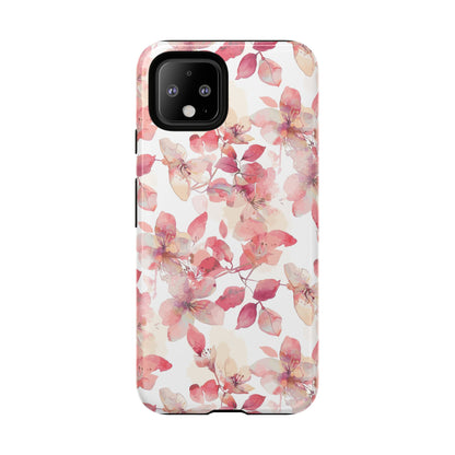 Watercolor Flowers: Tough Case for iPhone, Samsung Galaxy and Google Pixel devices