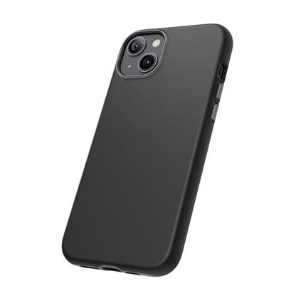 Space Black: Pure black phone case for iPhone, Samsung Galaxy and Google Pixel devices