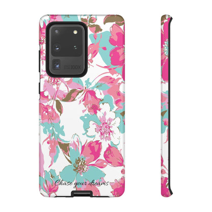 Chase your dreams: Artistic and elegant phone case for Apple iPhone, Samsung Galaxy and Pixel devices