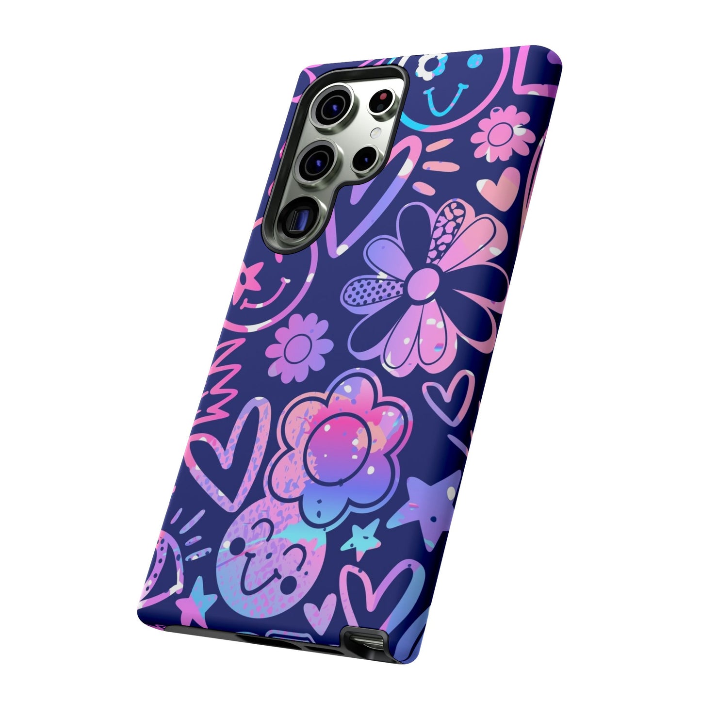 Live Inspired: Purple Tough Case for iPhone, Samsung Galaxy and Google Pixel devices
