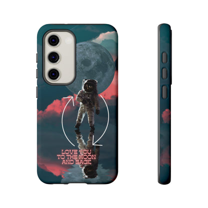 Love You to the Moon and Back: Romance-themed phone case for iPhone, Samsung Galaxy and Google Pixel devices