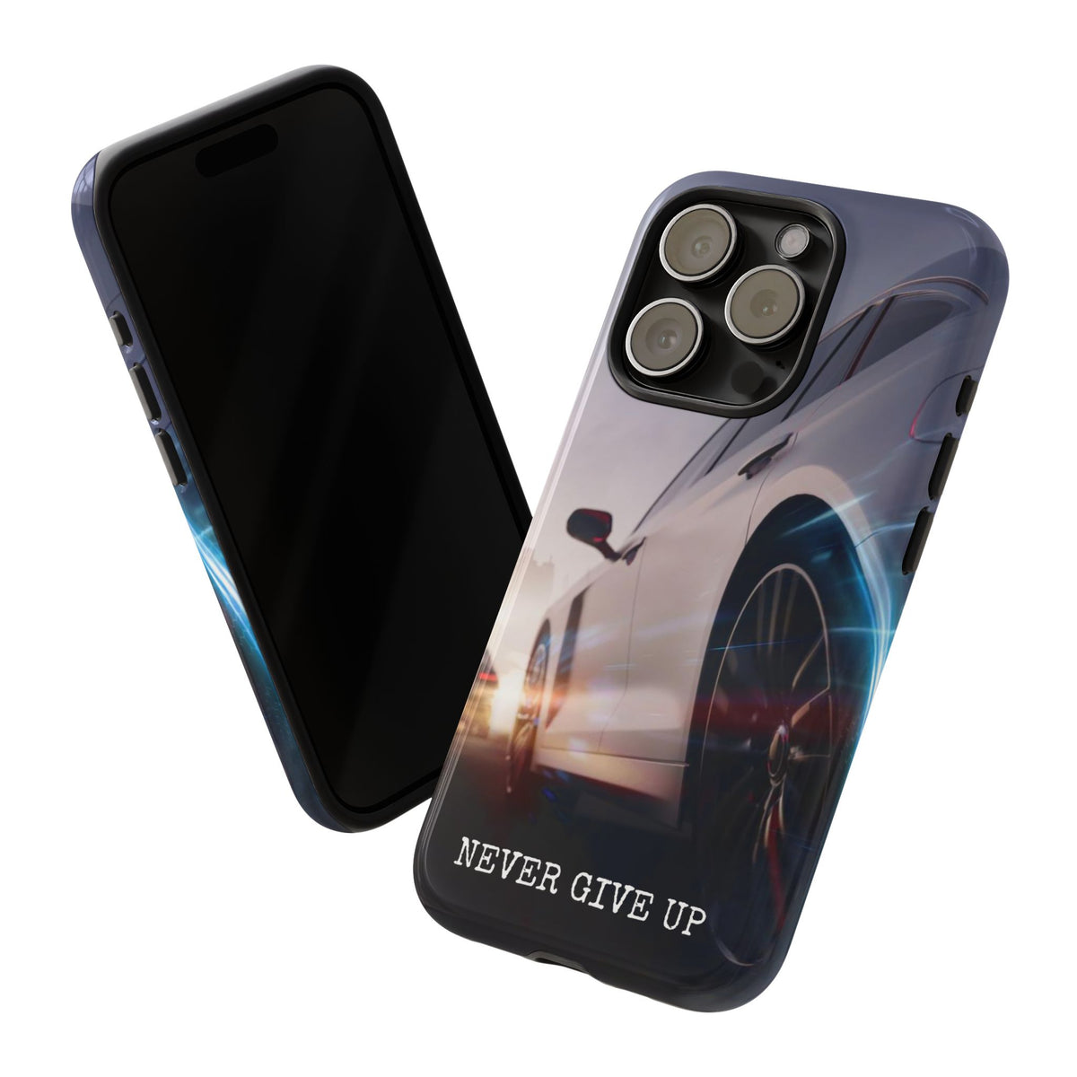 Never Give Up:  Motivational Phone Case for iPhone, Samsung Galaxy and Google Pixel devices
