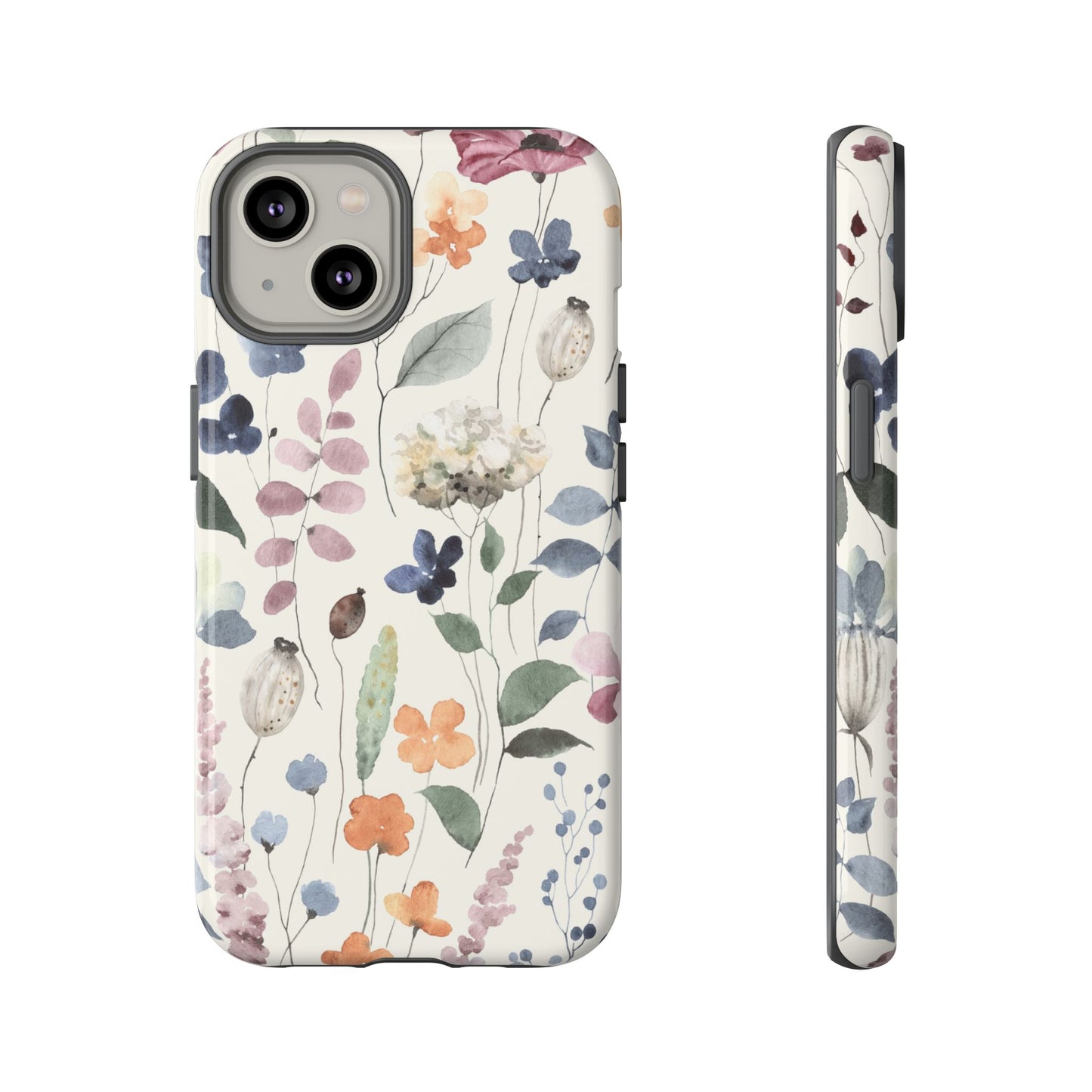 Floral prints phone case for iPhone, Samsung Galaxy and Pixel devices