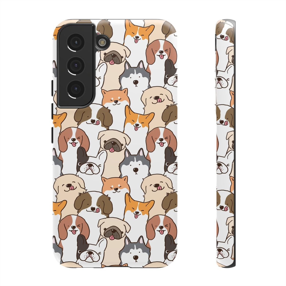 Cute Dogs Charm Phone Case for iPhone, Samsung Galaxy and Google Pixel devices
