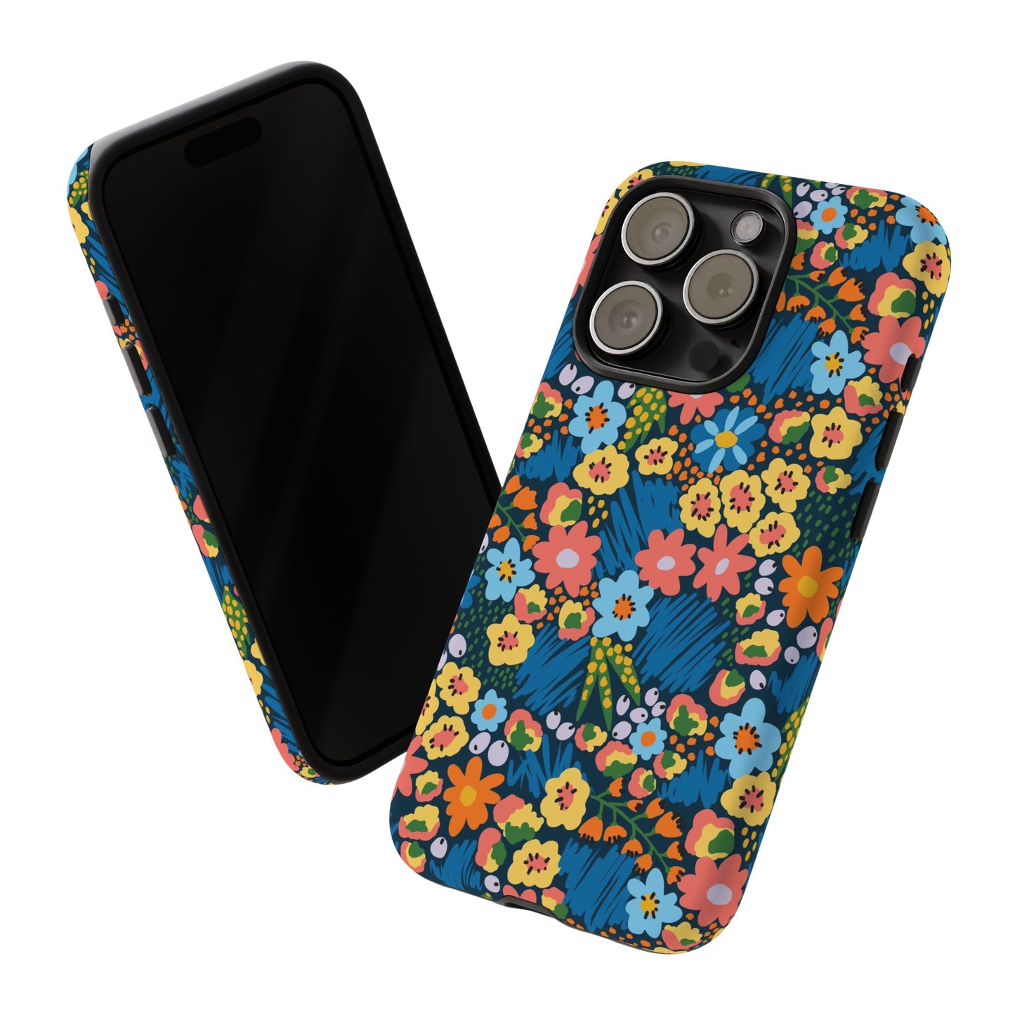 Bloom Burst: Color and Joy Themed Phone Case for iPhone, Samsung Galaxy and Google Pixel devices