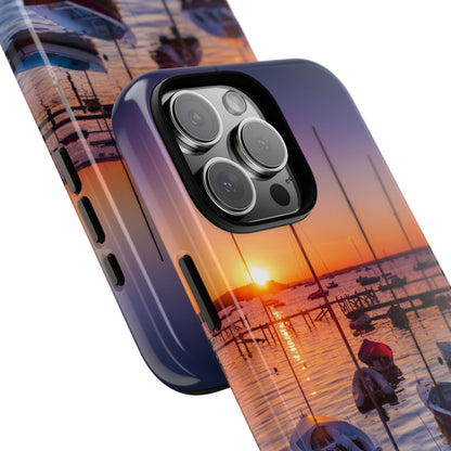 Fortune Favors the Bold: Sunset Sail Phone Case for iPhone, Samsung Galaxy and Google Pixel devices