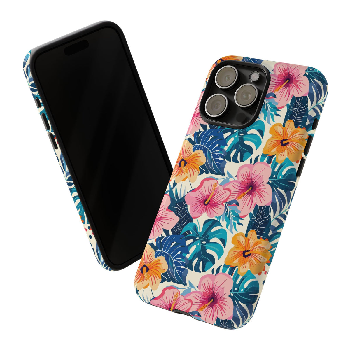 Hibiscus Bloom: Cute Floral Phone Case for iPhone, Samsung and Google Pixel