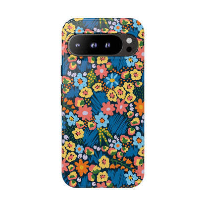 Bloom Burst: Color and Joy Themed Phone Case for iPhone, Samsung Galaxy and Google Pixel devices