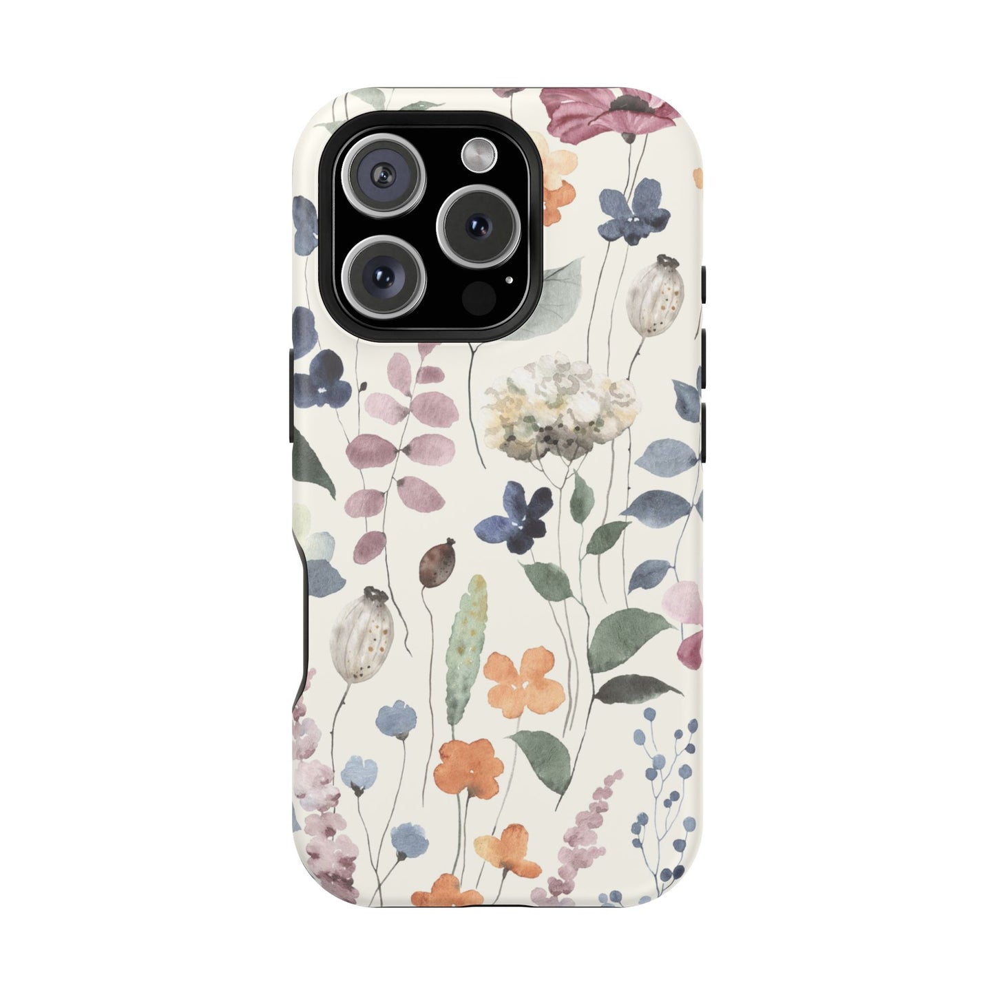 Floral prints phone case for iPhone (MagSafe version)