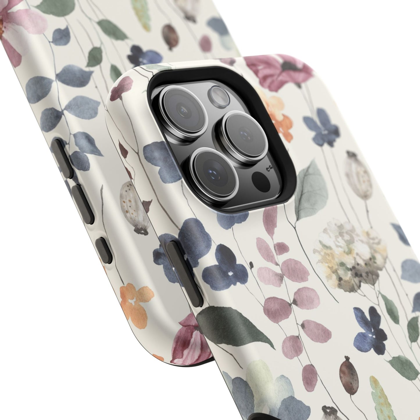 Floral prints phone case for iPhone (MagSafe version)