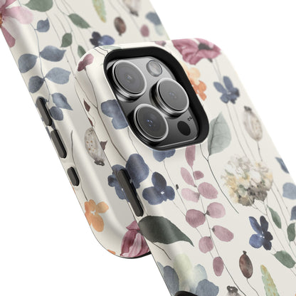 Floral prints phone case for iPhone (MagSafe version)
