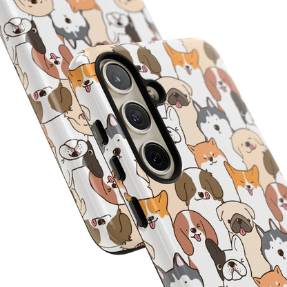 Cute Dogs Charm Phone Case for iPhone, Samsung Galaxy and Google Pixel devices