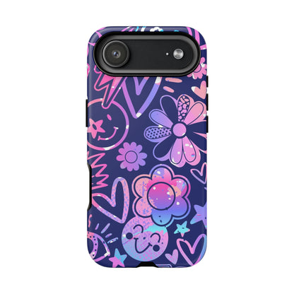 Live Inspired: Purple Tough Case for iPhone, Samsung Galaxy and Google Pixel devices