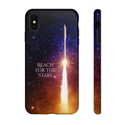 Reach for the Stars: Rocket-illustrated phone case for iPhone, Samsung Galaxy and Pixel devices