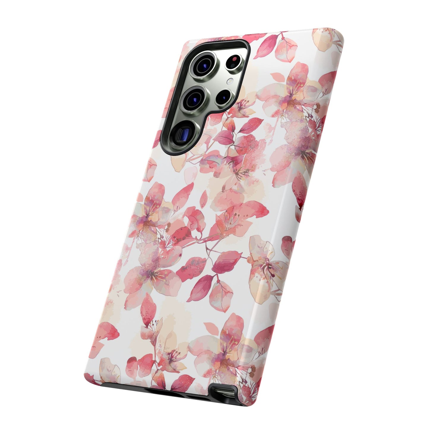 Watercolor Flowers: Tough Case for iPhone, Samsung Galaxy and Google Pixel devices
