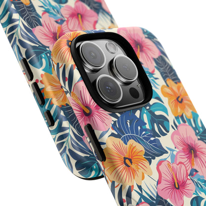 Hibiscus Bloom: Cute Floral Phone Case for iPhone, Samsung and Google Pixel
