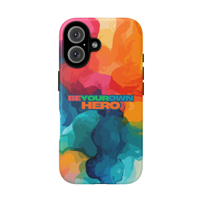 Be Your Own Hero: Inspiring Quote Phone Case for iPhone, Samsung Galaxy and Google Pixel