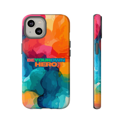 Be Your Own Hero: Inspiring Quote Phone Case for iPhone, Samsung Galaxy and Google Pixel