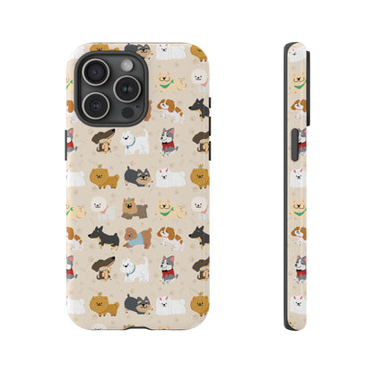 Cute Dogs: Tough Case for iPhone, Samsung Galaxy and Google Pixel devices