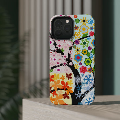 Four Seasons (MagSafe version): Fall, Winter, Spring and Summer inspired phone case for iPhone
