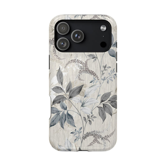 Luxury Leaves (MagSafe version): Artistic case for iPhone, Samsung Galaxy and Google Pixel