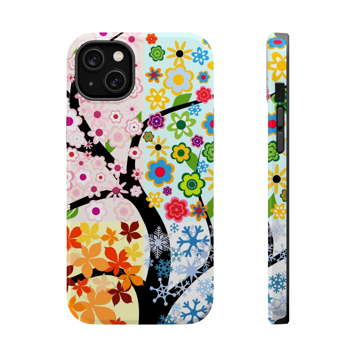 Four Seasons (MagSafe version): Fall, Winter, Spring and Summer inspired phone case for iPhone