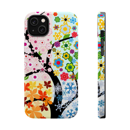 Four Seasons (MagSafe version): Fall, Winter, Spring and Summer inspired phone case for iPhone