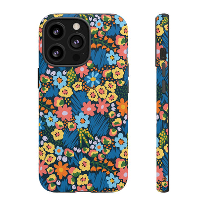 Bloom Burst: Color and Joy Themed Phone Case for iPhone, Samsung Galaxy and Google Pixel devices