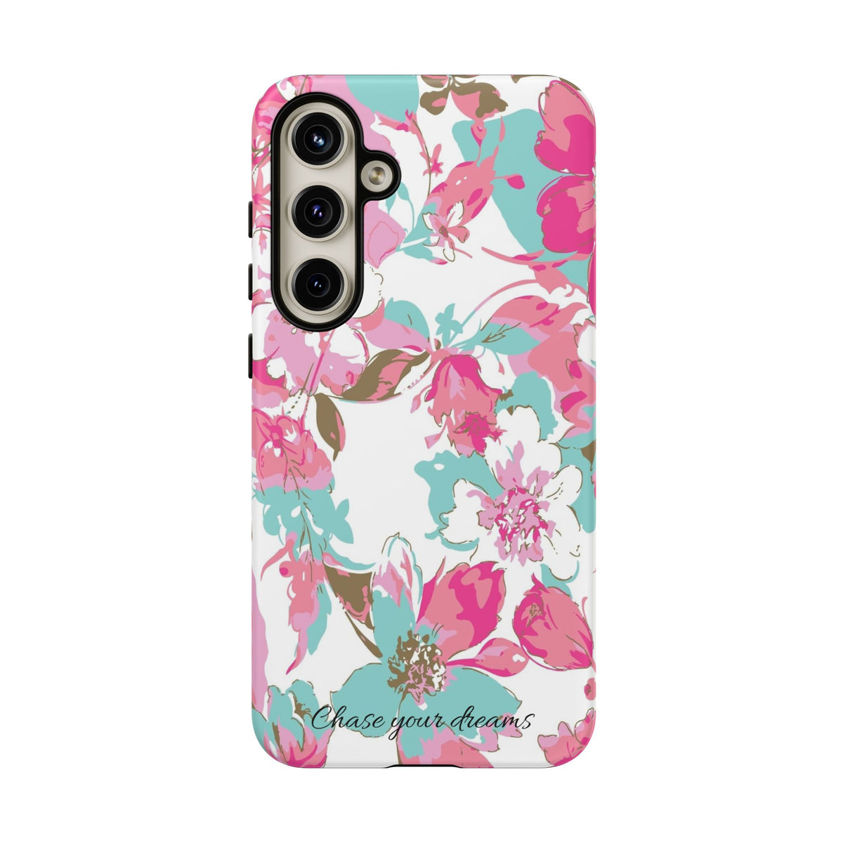 Chase your dreams: Artistic and elegant phone case for Apple iPhone, Samsung Galaxy and Pixel devices