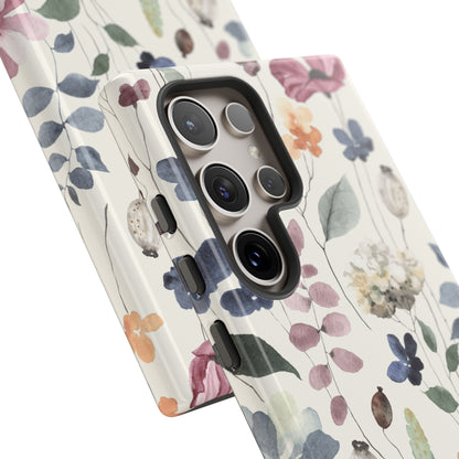 Floral prints phone case for iPhone, Samsung Galaxy and Pixel devices