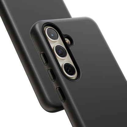 Space Black: Pure black phone case for iPhone, Samsung Galaxy and Google Pixel devices