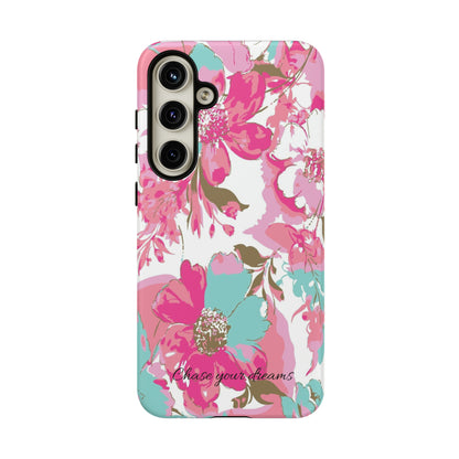 Chase your dreams: Artistic and elegant phone case for Apple iPhone, Samsung Galaxy and Pixel devices