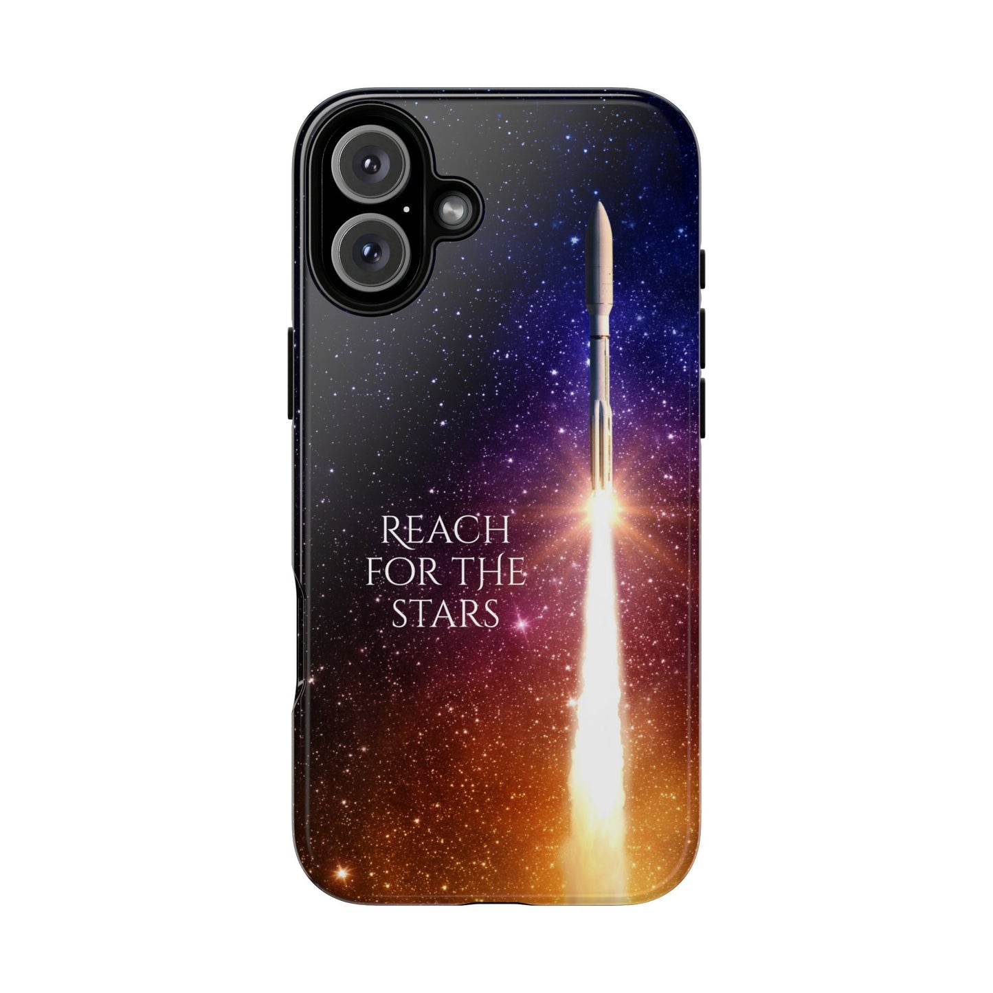 Reach for the Stars: Rocket-illustrated phone case for iPhone, Samsung Galaxy and Pixel devices