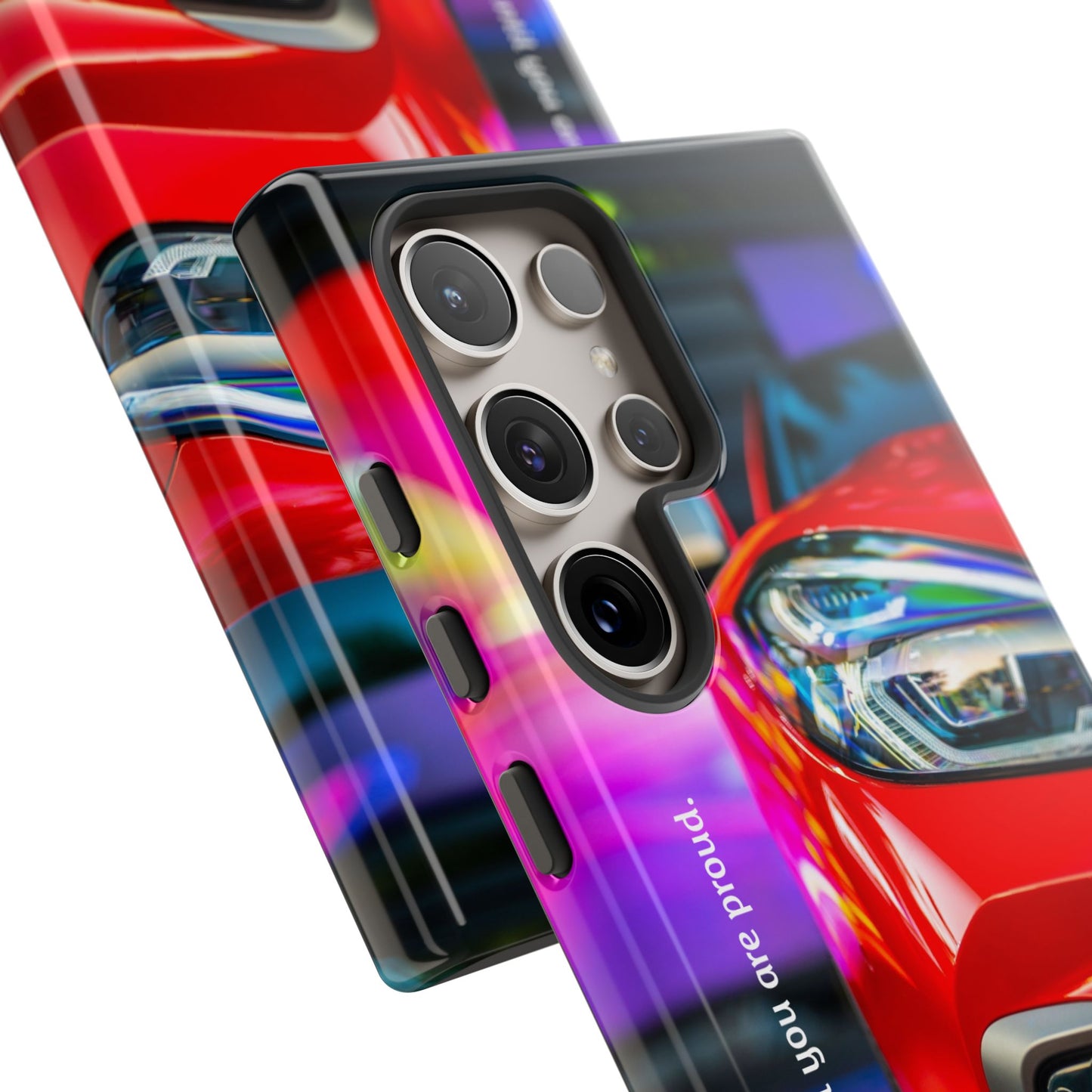 Don't Stop Until You Are Proud: Sports Car illustrated phone case for iPhone, Samsung Galaxy and Google Pixel