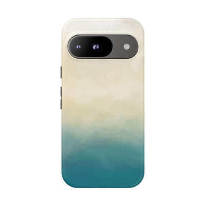 海と砂のグラデーションケース：iPhone、Galaxy、Google Pixelデバイス用ビーチ風スマホケース