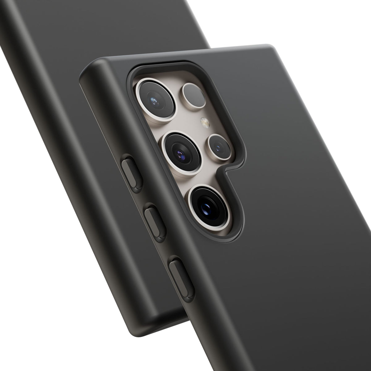 Space Black: Pure black phone case for iPhone, Samsung Galaxy and Google Pixel devices