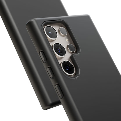 Space Black: Pure black phone case for iPhone, Samsung Galaxy and Google Pixel devices