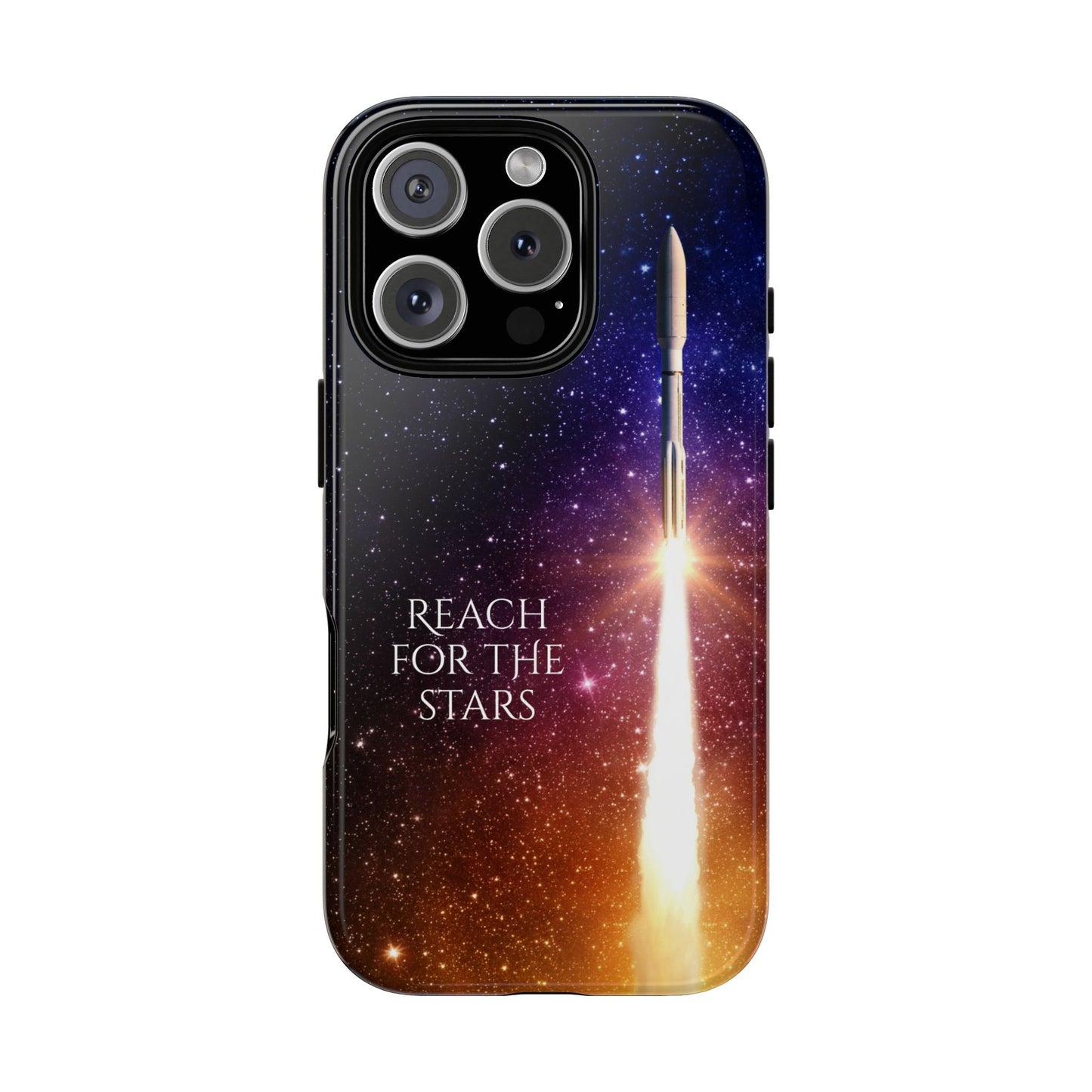 Reach for the Stars: Rocket-illustrated phone case for iPhone, Samsung Galaxy and Pixel devices