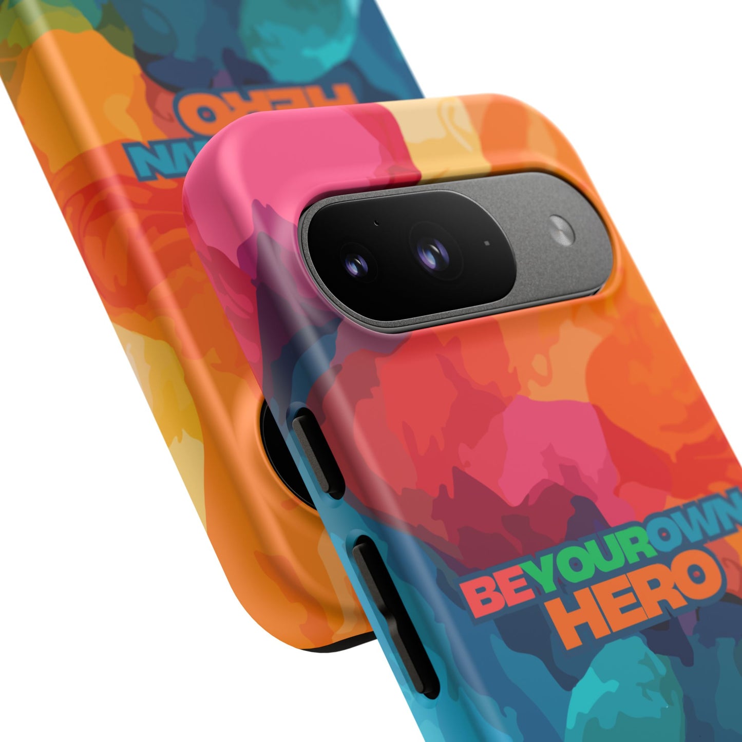 Be Your Own Hero: Inspiring Quote Phone Case for iPhone, Samsung Galaxy and Google Pixel