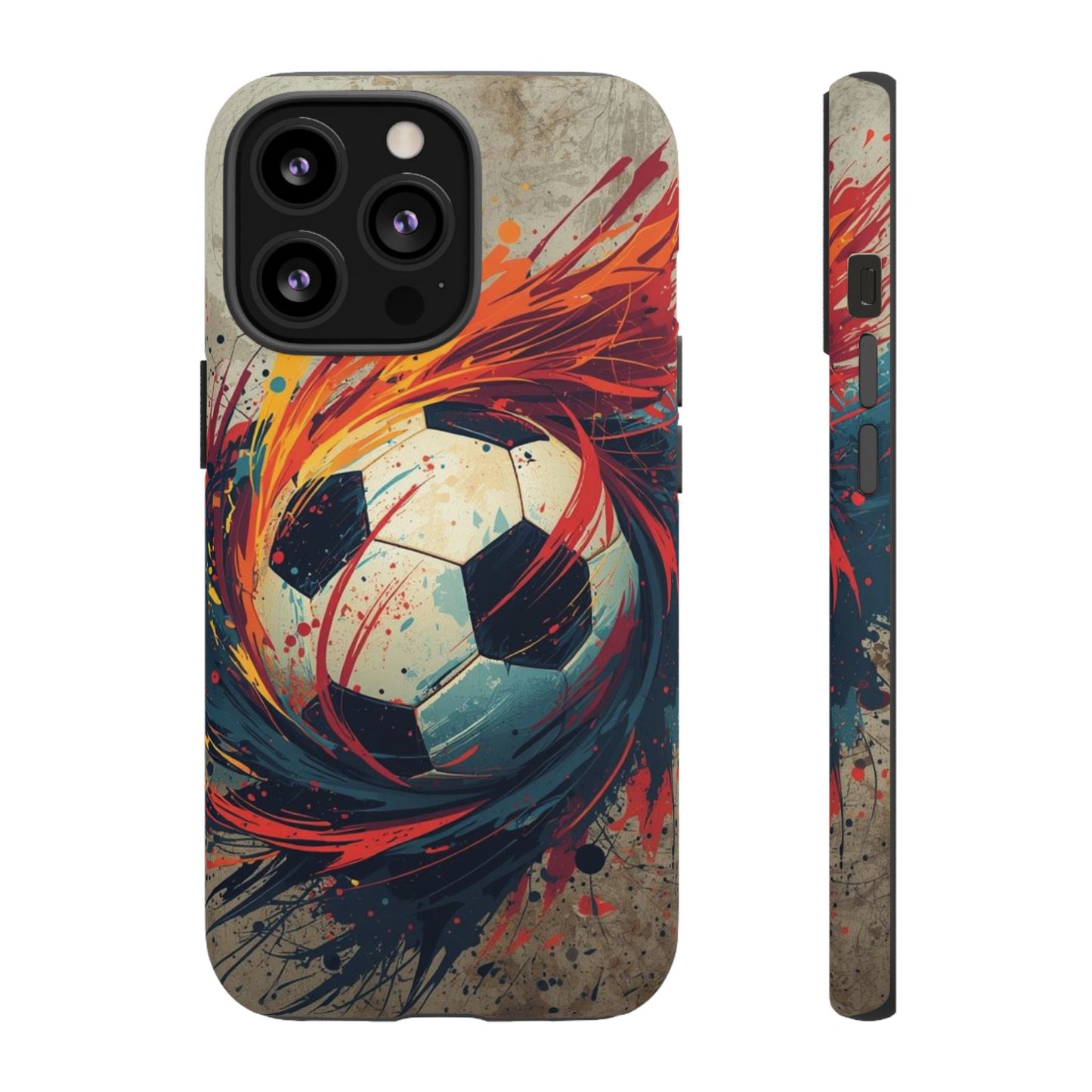 Football Swirl: Phone Case for iPhone, Samsung Galaxy and Google Pixel devices