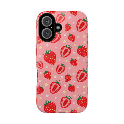 Berry Strawberry: Fruit-inspired phone case for iPhone, Samsung Galaxy and Google Pixel devices