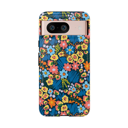 Bloom Burst: Color and Joy Themed Phone Case for iPhone, Samsung Galaxy and Google Pixel devices