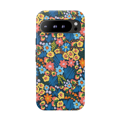 Bloom Burst: Color and Joy Themed Phone Case for iPhone, Samsung Galaxy and Google Pixel devices