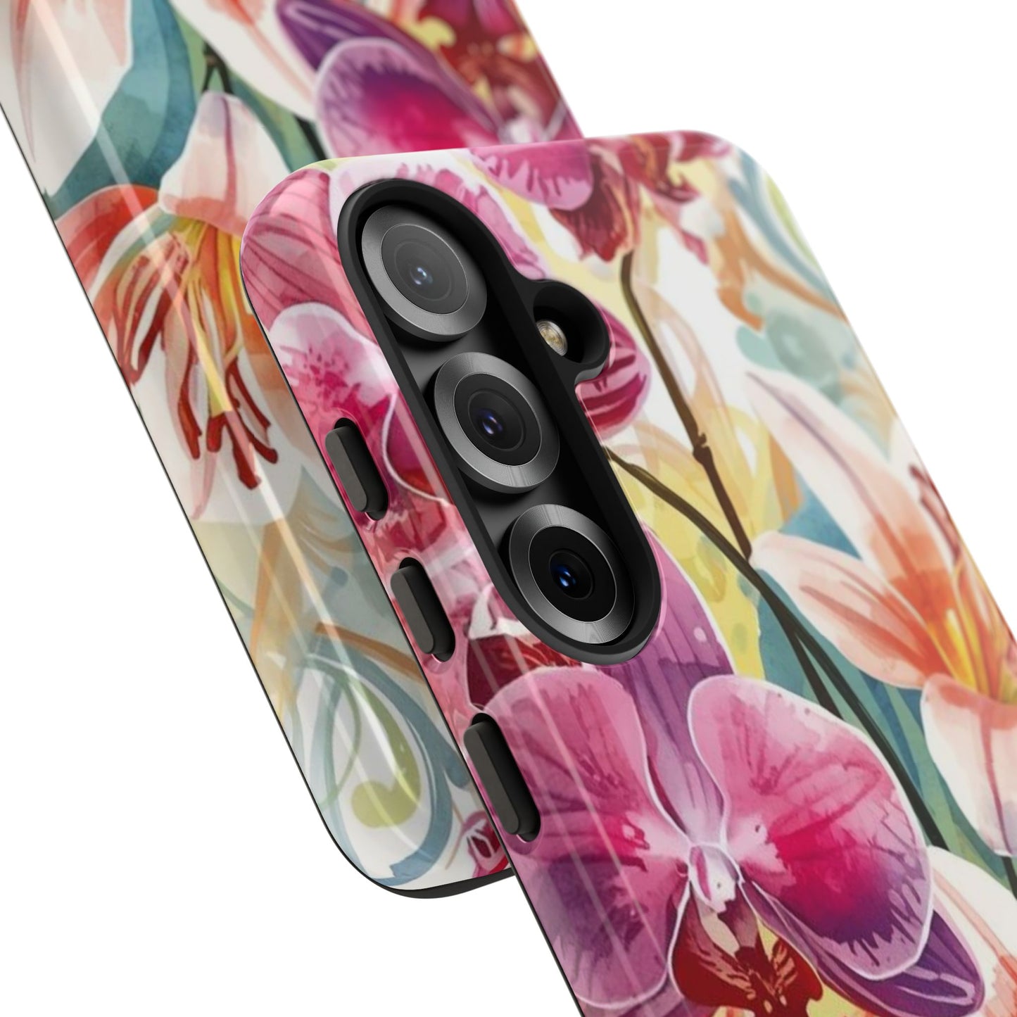 Hibiscus & Orchid Bloom Case: Floral Beauty for Your Samsung Galaxy S Series