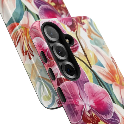 Hibiscus & Orchid Bloom Case: Floral Beauty for Your Samsung Galaxy S Series