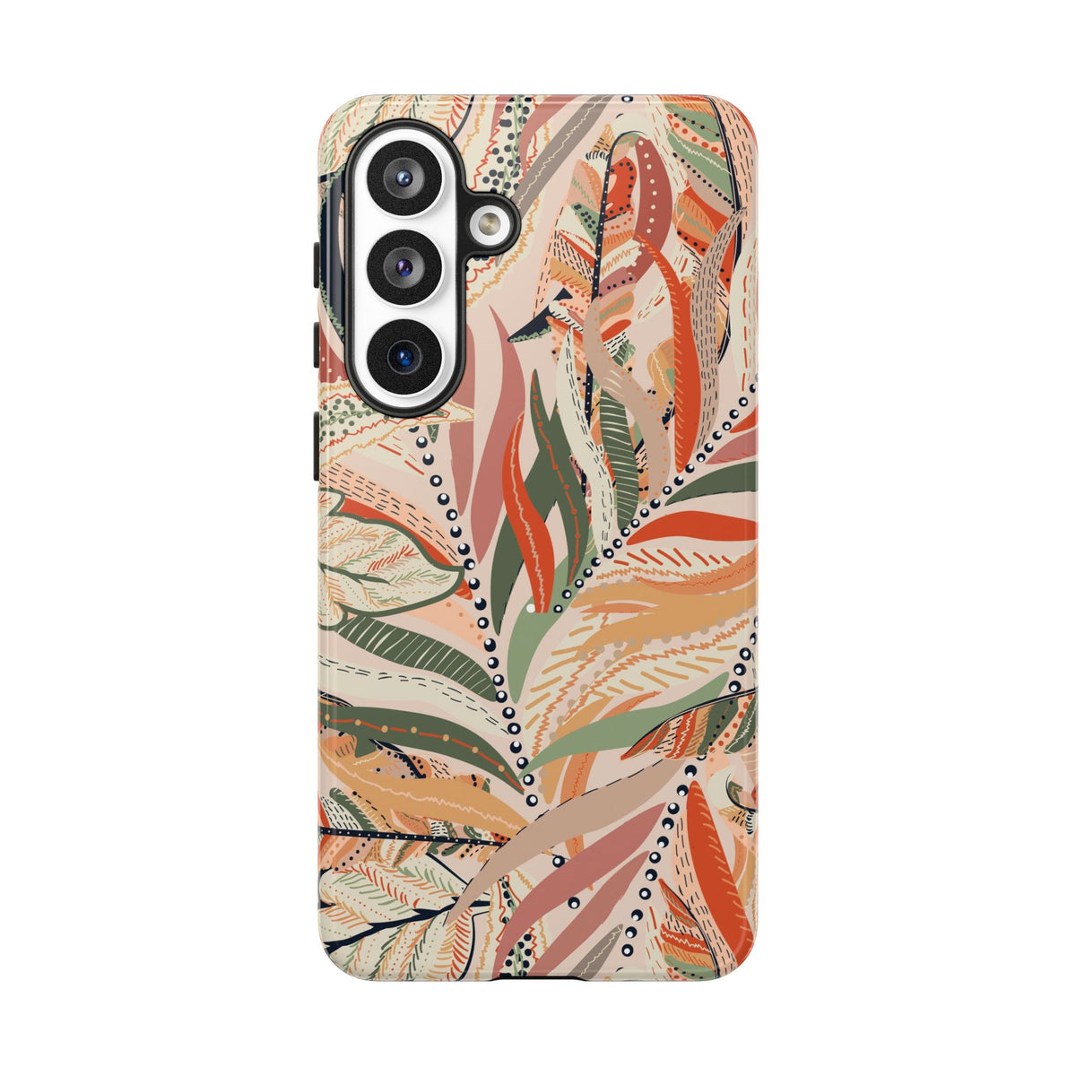 Terracotta Leaves Phone Case: Nature‑Inspired Art for iPhone, Samsung Galaxy and Google Pixel devices